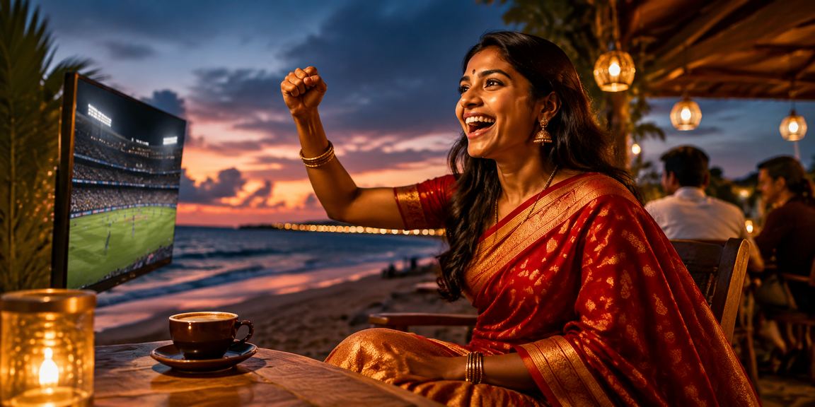 Mobile casino app users in Chennai enjoying gameplay on the beach